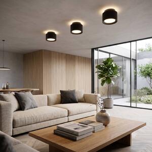 Näve Lampa sufitowa LED Trimes, możliwość ściemniania, czarny, salon / jadalnia, tworzywo sztuczne