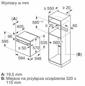 Piekarnik BOSCH HBG536EW4 Elektryczny BiaÅy A+