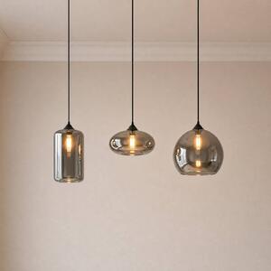 Lampa wisząca Marla Lindby, możliwość ściemniania, aluminiowy / szary / cynkowy, salon / jadalnia, metal, nowoczesny
