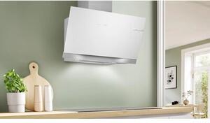 Okap BOSCH DWK91LT20 BiaÅe szkÅo 1007m3/h 51dB klasa A+