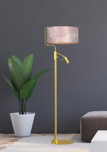Różowo-złota lampa podłogowa - K346-Glown