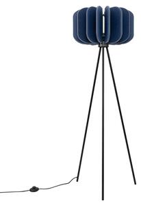 Lampa podłogowa nowoczesna nastrojowa trójnóg granatowa filcowa 1xE27 15W MULA Sollux Lighting