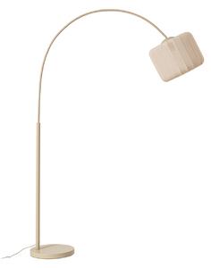 Lampa Podłogowa Lindby, Helin, beżowy, salon, tkanina | tekstylia, nowoczesny