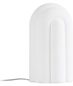 Lampa Stołowa Lucande, Lunja, ściemnialny, biały, salon, szkło, nowoczesny