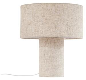 Lampa Stołowa Lindby, Elfie, beżowy, salon, tkanina | tekstylia, skandynawski