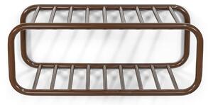 Ciemnobrązowa metalowa wisząca szafka na buty 72x28x35 cm Retro – Spinder Design