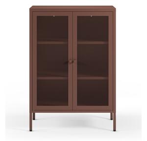 Bordowa metalowa szafka 70x100x40 cm Fayna – Marckeric