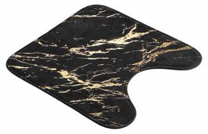 Dywanik łazienkowy w czarno-złotym kolorze 45x45 cm Aquamarbre – douceur d'intérieur