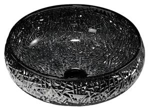 Umywalka nablatowa HYDROSAN BRILLANT4-BL-410 Okrągły Czarny