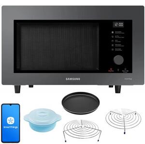 Kuchenka mikrofalowa z AIRFRY SAMSUNG BESPOKE MC32DB7746KCE2 Gotowanie na parze termoobieg sterowanie aplikacją 1400W