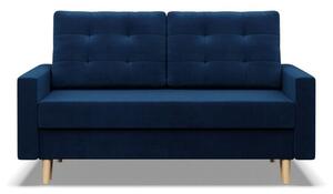 Sofa rozkÅadana, MILO, velvet, 152x92x92 cm, granatowy | TYLETEGOTU