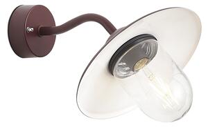 Klasyczna lampa ścienna zewnętrzna ciemnoczerwona IP44 - Munich