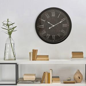 Zegar ścienny EUROFIRANY Retro 40 cm Czarno-biały