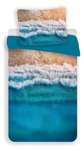 3D Pościel z mikrofibry PARADISE BEACH, niebieska Rozmiar pościeli: 70 x 90 cm | 140 x 200 cm