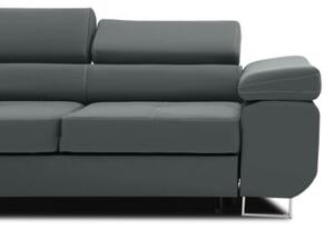 RozkÅadana sofa, Bellezza, 209x100x87 cm, ciemny szary | TYLETEGOTU