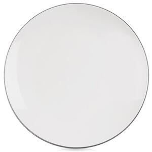 Talerz deserowy porcelanowy biały DECORA 20 cm