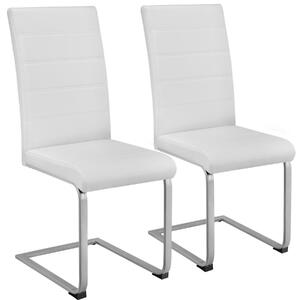 TecTake GmbH krzesła do jadalni - biały, zestaw 2 sztuk