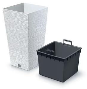 Doniczka FURU SQUARE 29,5 cm, biały, 29,5 cm