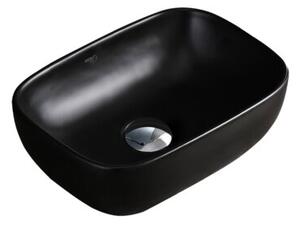 Umywalka nablatowa HYDROSAN MILO-MTB-370 Prostokątny Czarny mat
