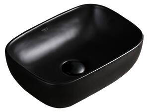 Umywalka nablatowa HYDROSAN MILO-MTB-370 Prostokątny Czarny mat