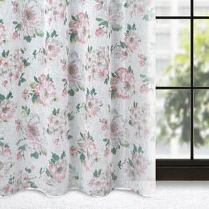 Firana gotowa EUROFIRANY Emi 401279 140 x 250 cm BiaÅo-rÃ³Å¼owy