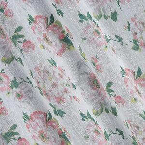 Firana gotowa EUROFIRANY Emi 401279 140 x 250 cm BiaÅo-rÃ³Å¼owy