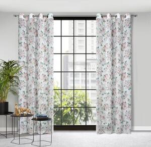 Firana gotowa EUROFIRANY Emi 401279 140 x 250 cm BiaÅo-rÃ³Å¼owy