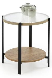 Stolik kawowy KAMALA S 53cm dÄ b naturalny/czarny