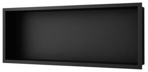 Półka łazienkowa wnękowa HYDROSAN IGA-BL-90X30X7 Czarny mat 90x30x7 cm