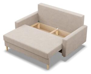 Sofa rozkÅadana, MILO, velvet, 152x92x92 cm, beÅ¼owy | TYLETEGOTU