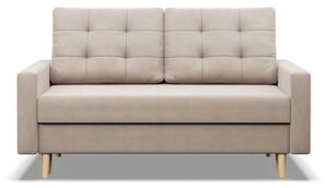 Sofa rozkÅadana, MILO, velvet, 152x92x92 cm, beÅ¼owy | TYLETEGOTU