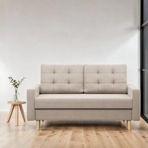 Sofa rozkÅadana, MILO, velvet, 152x92x92 cm, beÅ¼owy | TYLETEGOTU