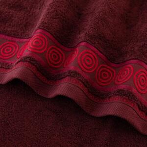 Ręcznik Rondo 2, 70x140, Bordo-CZ-028