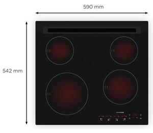 Płyta gazowa DYNAXO DynaCook X4 60 Modern propan/butan G30 3B/P propan G31 3P