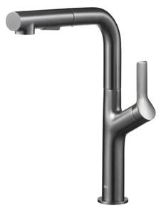 Bateria Kuchenna StojÄ ca KFA Duero Design z WyciÄ ganÄ obrotowÄ wylewkÄ Szary metaliczny 6623-220-61