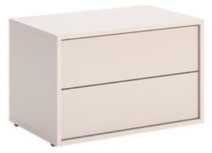 Szafka nocna z szufladami 60 cm Bruno BR-52-CM, szeroka, bezuchwytowa