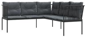 Sofa ogrodowa z antracytowymi poduszkami A8-D85