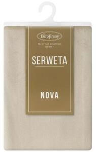 Obrus EUROFIRANY Melinda 85 x 85 cm BeÅ¼owy
