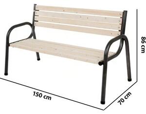 Ławka ogrodowa PATIO Park Basic