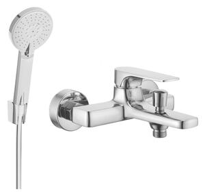 Mexen Lynx R40 bateria wannowa z zestawem prysznicowym, chrom - 74593R40-00