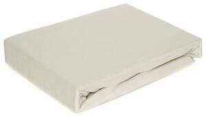 Prześcieradło EUROFIRANY Design 91 Soft z gumką 220 x 200 cm Kremowy