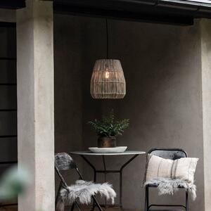 PR Home lampa wisząca zewnętrzna Saigon, szary, Ø 38 cm, kabel 2,5 m możliwość ściemniania, aluminiowy / szary / cynkowy, tworzywo sztuczne