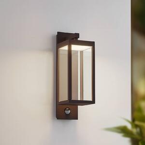 Lampa zewnętrzna z czujnikiem ruchu Ferdinand Lucande, brązowy / rdzawy, aluminium, nowoczesny