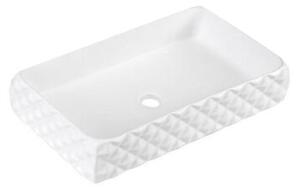 Umywalka nablatowa HYDROSAN PEARL-WH-605 Prostokątny Biały