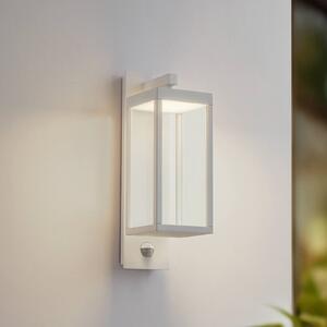 Lampa zewnętrzna z czujnikiem ruchu Ferdinand Lucande, biały / opal, aluminium, nowoczesny