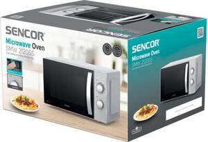 Kuchenka mikrofalowa SENCOR SMW 2120SS 700W średnica 25.5 cm pojemność 20L Srebrno-czarny