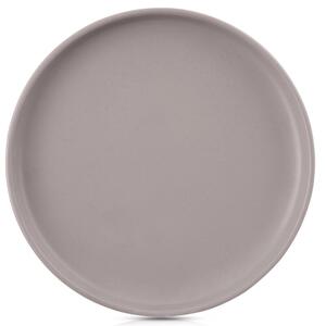 Talerz obiadowy płytki ceramiczny szary SKANDI 26,5 cm