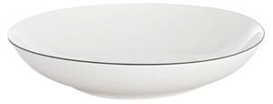 Talerz obiadowy głęboki porcelanowy biały DECORA 20 cm, 600 ML