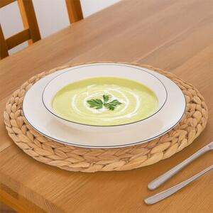 Talerz obiadowy głęboki porcelanowy biały DECORA 20 cm, 600 ML