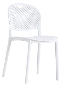 Krzesło plastikowe LUMA białe